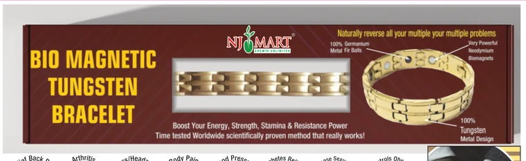 Bio Magnetic Tungsten Bracelet