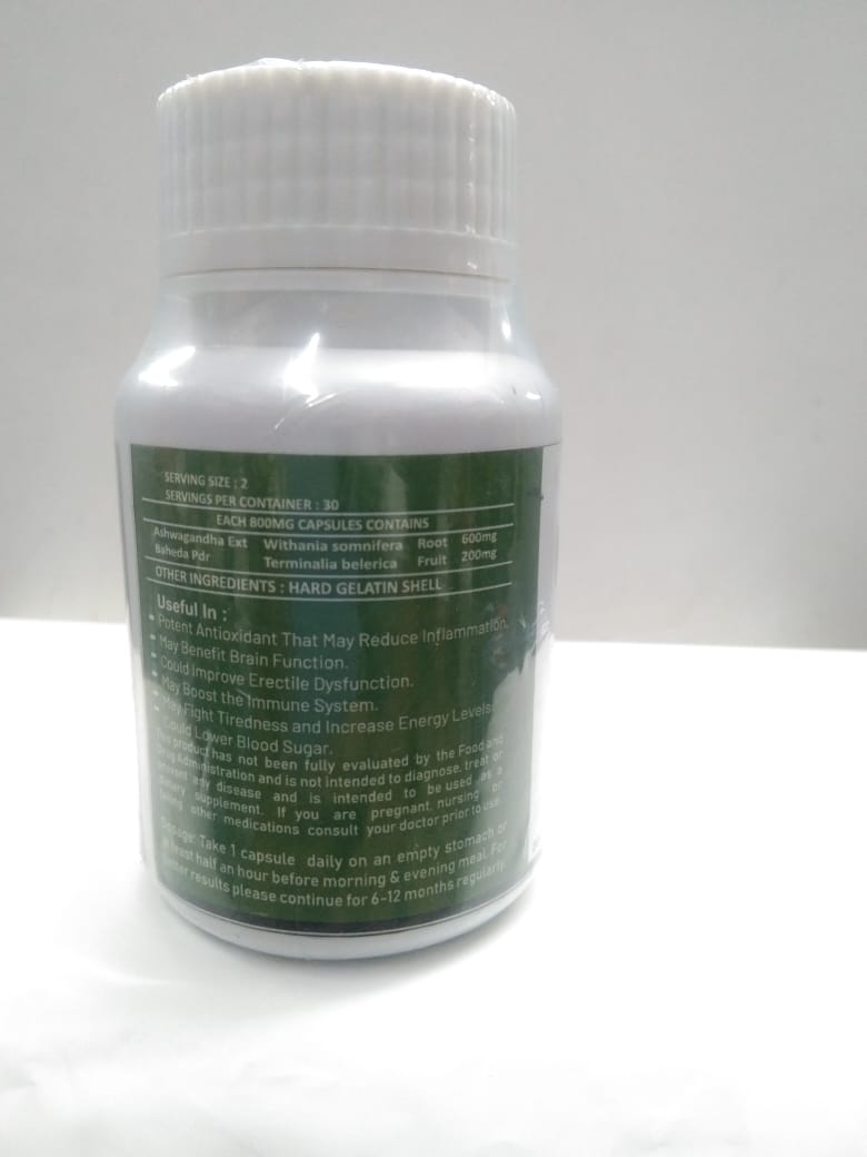 Ashwagandha Capsule (60 ct) thumbnail 3