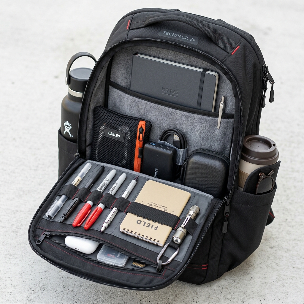 Backpack bag - Interior Pockets & Laptop Sleeve