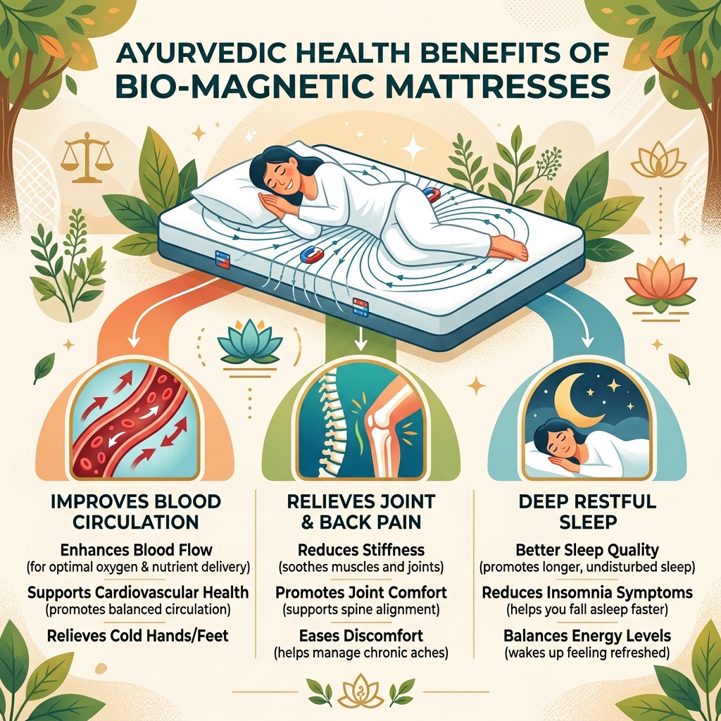 Bio Magnetic Mattress + Pillow Pad - Benefits