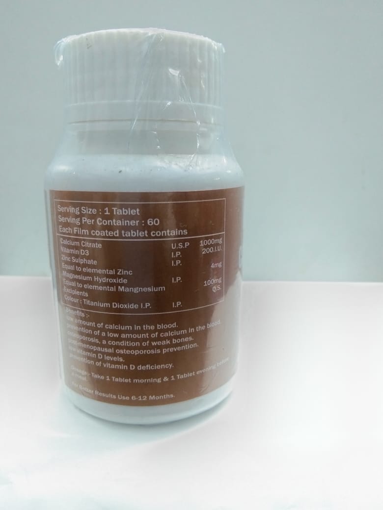 NJ Mart Calcium-Vitamin Vd3 Tablets thumbnail 2