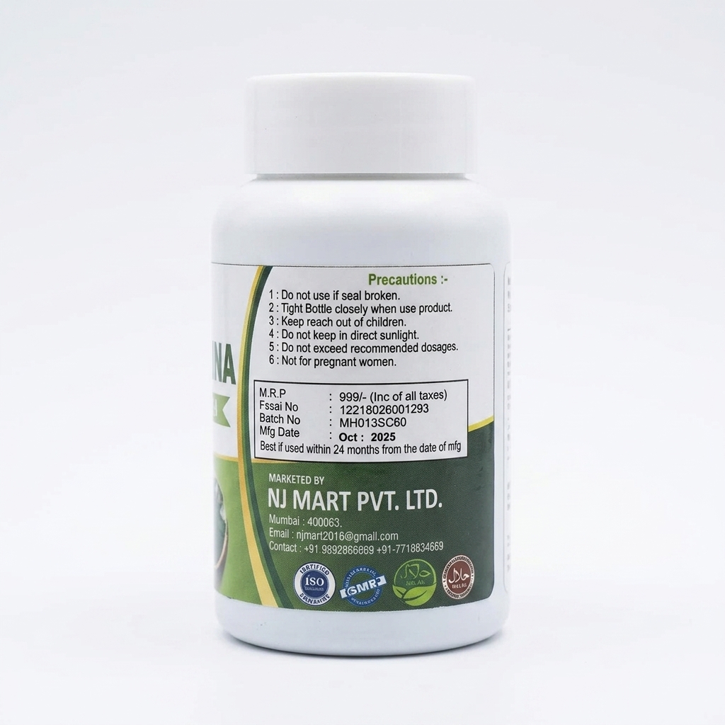 NJ Mart Spirulina Capsule thumbnail 3